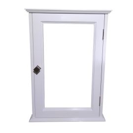 Botiquín con 1 puerta de madera con espejo 0.41 x 0.58 x 0.17