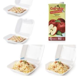 2 pasta Napolitanas + 2 lasañas + Caja de jugo