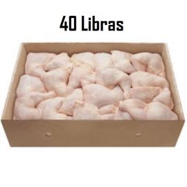 Caja de cuartos de pollo (40 Lbs)