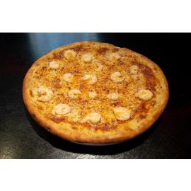 Pizza con camarones