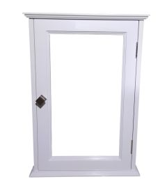 Botiquín con 1 puerta de madera con espejo 0.41 x 0.58 x 0.17
