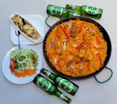 Paella Marinera (con cervezas)