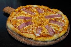 Pizza con bacon