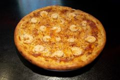 Pizza con camarones