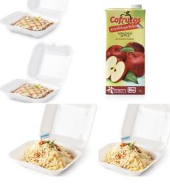 2 pasta Napolitanas + 2 lasañas + Caja de jugo
