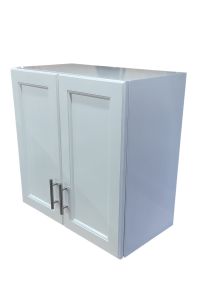 Mueble de almacenamiento con dos puertas de madera 60x60x30 Blanco