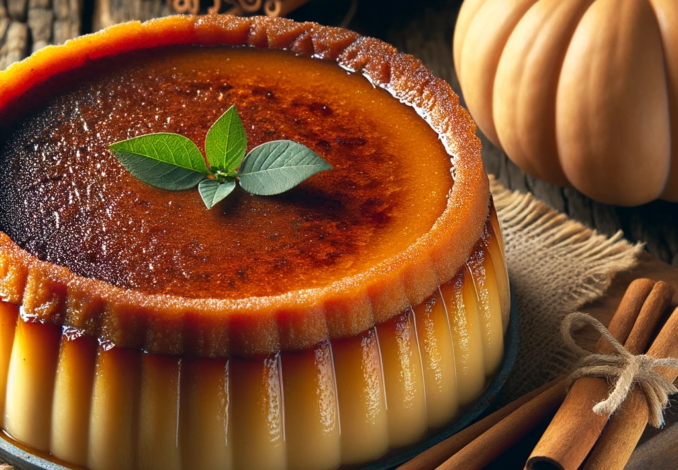 Deléitate con un postre de otoño: flan de calabaza